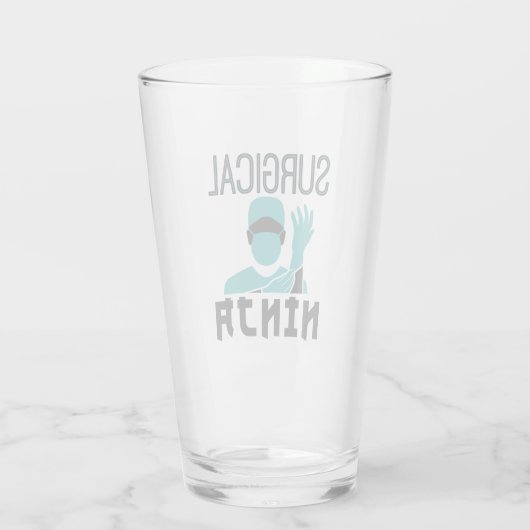 Chirurgischer Ninja Scrub Technologe Glas (Rückseite)