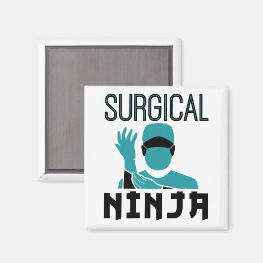 Chirurgischer Ninja Scrub Technologe Magnet (Vorderseite/Rückseite)