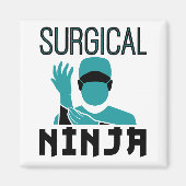 Chirurgischer Ninja Scrub Technologe Magnet (Vorne)