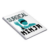 Chirurgischer Ninja Scrub Technologe Notizblock (Rechte Seite)