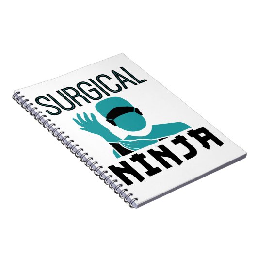 Chirurgischer Ninja Scrub Technologe Notizblock (Rechte Seite)