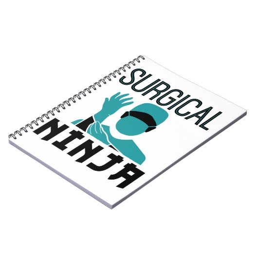 Chirurgischer Ninja Scrub Technologe Notizblock (Linke Seite)