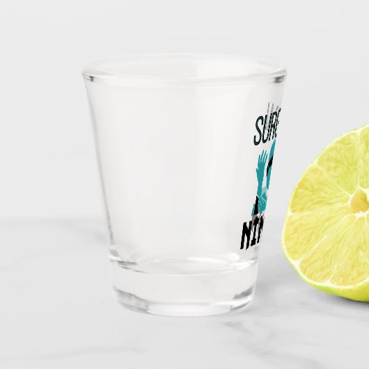 Chirurgischer Ninja Scrub Technologe Schnapsglas (Links)