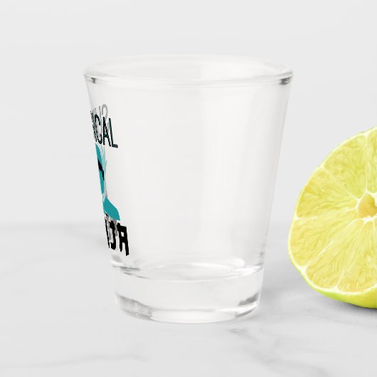 Chirurgischer Ninja Scrub Technologe Schnapsglas (Rechts)