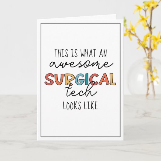 Chirurgischer Techniker Funny Operation ODER Tech- Karte (Gelbe Blume)