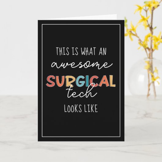 Chirurgischer Techniker Funny Operation ODER Tech- Karte (Gelbe Blume)