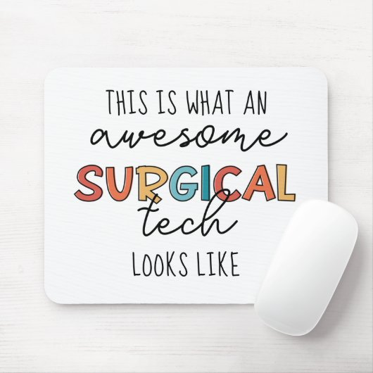 Chirurgischer Techniker Funny Operation ODER Tech- Mousepad (Mit Mouse)