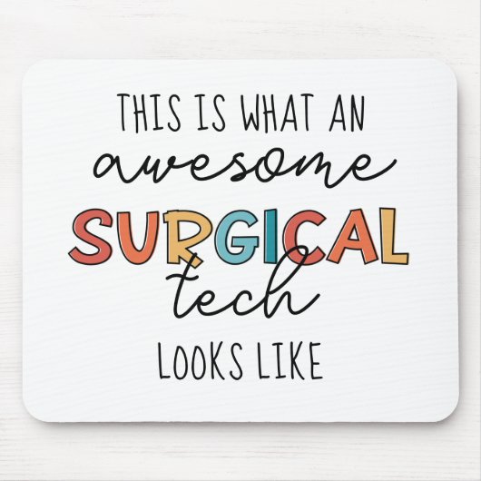 Chirurgischer Techniker Funny Operation ODER Tech- Mousepad (Vorne)