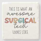 Chirurgischer Techniker Funny Operation ODER Tech- Steinuntersetzer (Vorderseite)