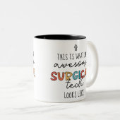 Chirurgischer Techniker Funny Operation ODER Tech- Zweifarbige Tasse (VorderseiteRechts)