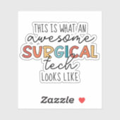 Chirurgischer Techniker Funny Operation OR Tech Aufkleber (Blatt)