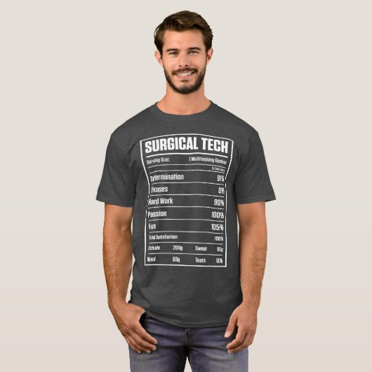 Chirurgischer Technologe Hardwork Scrub Tech T-Shirt (Vorne ganz)