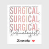 Chirurgischer Technologe Technische Operation Tech Aufkleber (Blatt)