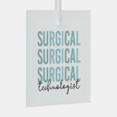 Chirurgischer Technologe Technische Operation Tech Ornament Aus Glas (Vorderseite Rechts)
