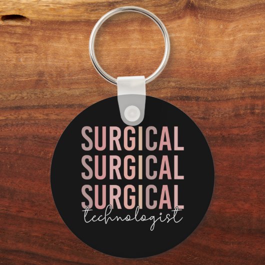 Chirurgischer Technologe Technische Operation Tech Schlüsselanhänger (Vorderseite)