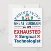 Chirurgischer Technologe Technisches Funny Sprichw Mitteilungskarte (Vorderseite)