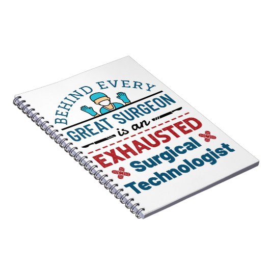 Chirurgischer Technologe Technisches Funny Sprichw Notizblock (Rechte Seite)