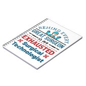 Chirurgischer Technologe Technisches Funny Sprichw Notizblock (Linke Seite)