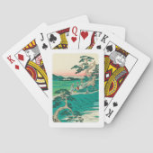 Chiryuu, Japan: Vintager Holzblock Print Spielkarten (Rückseite)