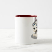 Chisai Schlittenhund - Zweifarbige Tasse (Mittel)