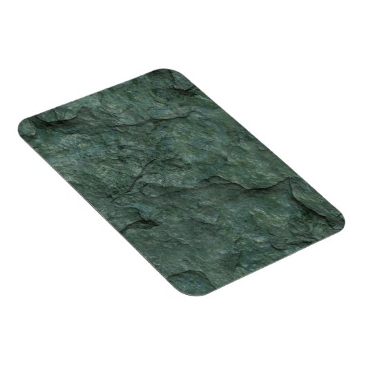 Chiseled Gray Green Rock Magnet (Rechte Seite)