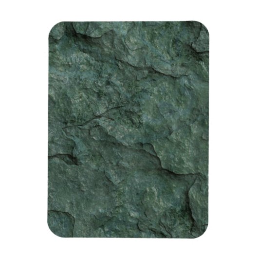 Chiseled Gray Green Rock Magnet (Vertikal)