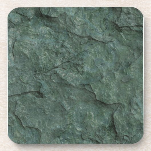 Chiseled Gray Green Rock Untersetzer (Vorderseite)