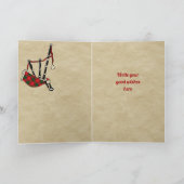 Chisholm Abzeichen & Tartan Personalisierte Karte (Innenseite)