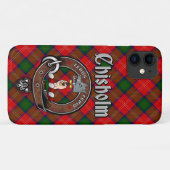 Chisholm Clan Abzeichen & Tartan Phone Case (Rückseite (Horizontal))