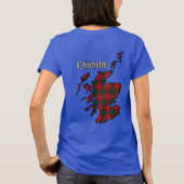 Chisholm Clan Abzeichen & Tartan T-Shirt (Rückseite)