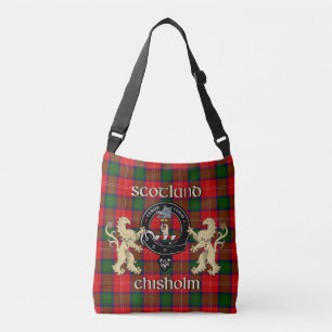 Chisholm Clan Abzeichen & Tartan Tragetaschen Mit Langen Trägern