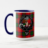Chisholm Clan Abzeichen & Wrap Rund Tartan Tasse (Links)
