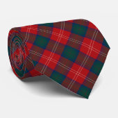 Chisholm Clan Tartan Red and Blue Kariert Krawatte (Gerollt)