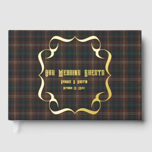 Chisholm Hunting Modern Original Scottish Tartan Gästebuch (Vorderseite)