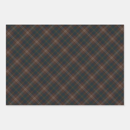 Chisholm Hunting Modern Original Scottish Tartan Geschenkpapier Set (Vorderseite 2)