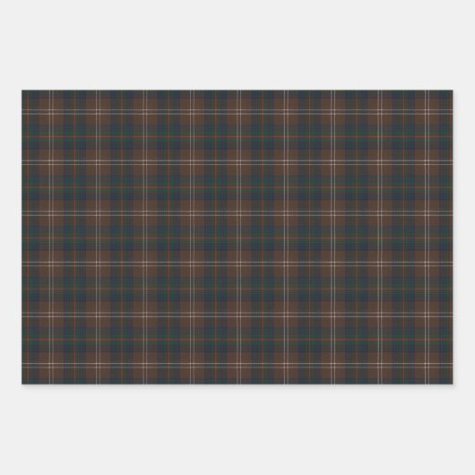Chisholm Hunting Modern Original Scottish Tartan Geschenkpapier Set (Vorderseite)