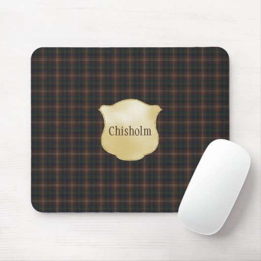 Chisholm Hunting Modern Original Scottish Tartan Mousepad (Mit Mouse)