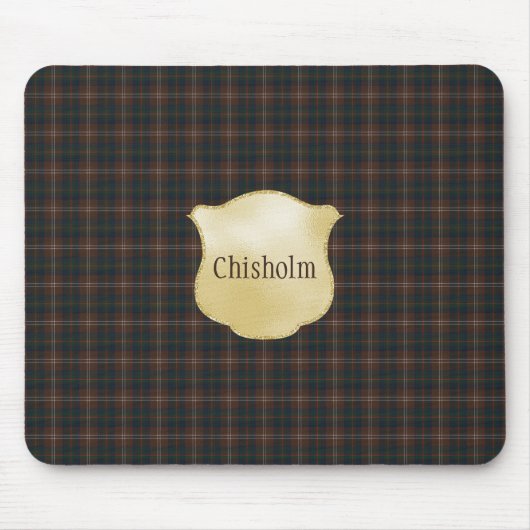 Chisholm Hunting Modern Original Scottish Tartan Mousepad (Vorne)