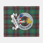 Chisholm Jagd Alter Clan Abzeichen Tartan Kariert Fleecedecke (Vorderseite (Horizontal))