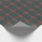 Chisholm Jagd Antiker Original Schottischer Tartan Geschenkpapier (Ecke)