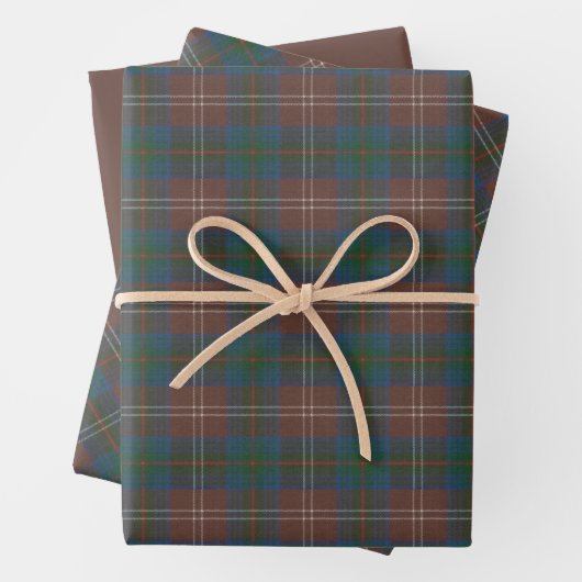 Chisholm Jagd Antiker Original Schottischer Tartan Geschenkpapier Set (Beispiel)