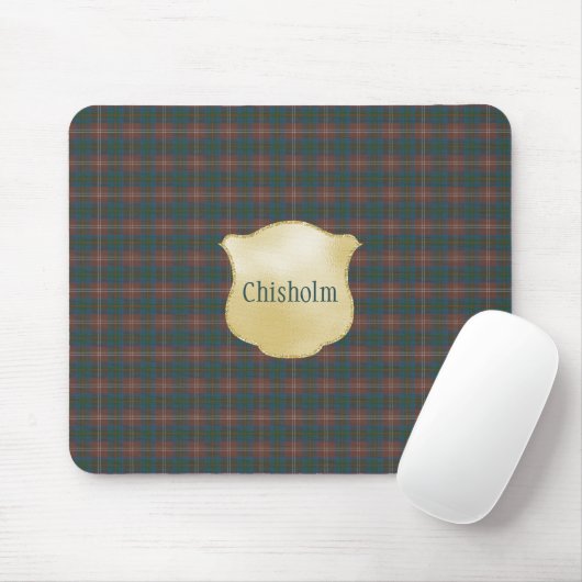 Chisholm Jagd Antiker Original Schottischer Tartan Mousepad (Mit Mouse)