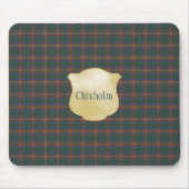 Chisholm Jagd Antiker Original Schottischer Tartan Mousepad (Vorne)