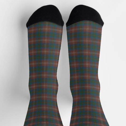 Chisholm Jagd Antiker Original Schottischer Tartan Socken (Oben)