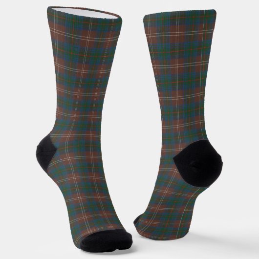 Chisholm Jagd Antiker Original Schottischer Tartan Socken (Gewinkelt)