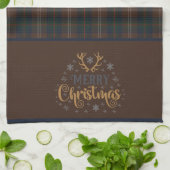Chisholm Jagd Modern Original Tartan Weihnachten Geschirrtuch (Gefaltet)