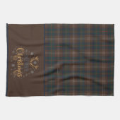 Chisholm Jagd Modern Original Tartan Weihnachten Geschirrtuch (Horizontal)