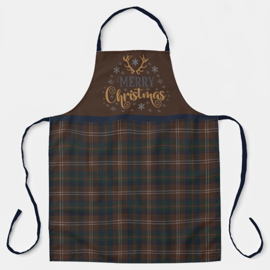 Chisholm Jagd Modern Original Tartan Weihnachten Schürze (Vorderseite)