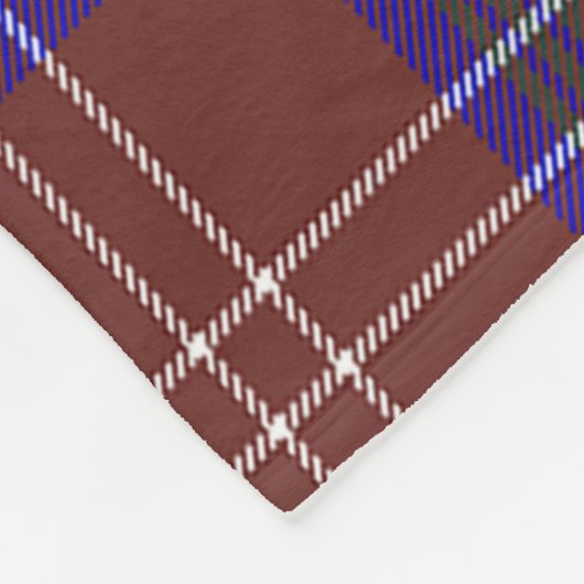 Chisholm Jagd Moderner Klan Abzeichen Tartan Karie Fleecedecke (Ecke)