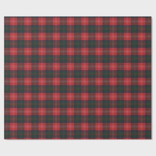 Chisholm Modern Original Scottish Tartan Geschenkpapier (Flach)